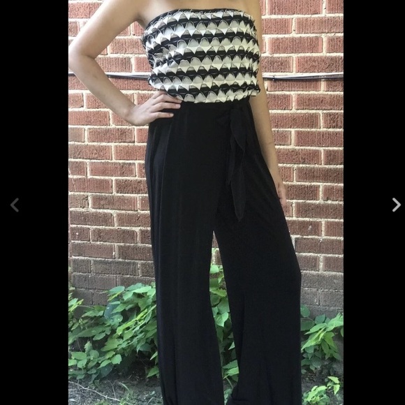 NEW Connected Apparel Strapless Jumpsuit - Picture 3 of 6